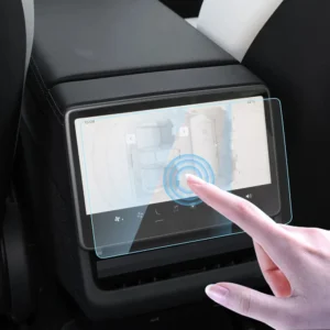 מגן זכוכית מחוזקת לרכב עבור Tesla Model 3 Highland Model Y Juniper 2024 2025 מסך מגע בקרת מרכז השורה האחורית