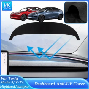 מגן דשבורד קדמי לטסלה מודל 3 היילנד ומודל Y ג'וניפר — מגן מפני שמש ישירה והכהייה