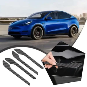 מדבקת ידית דלת עבור Tesla Y/3 Highland ModelY Juniper 2025 פחמן פייבר מגן דלת כיסוי הדבקה אביזרים T2Q7